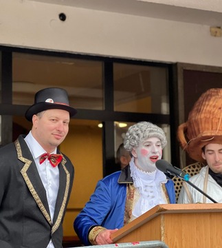 Župan in predsednik pustnega društva